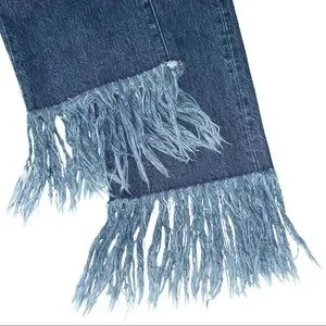 Jean 3x1 NYC LIMA En Dark Wash - Taille 24, Coupe Crop Frange, Slim Leg, Mi-hauteur - Neuf Avec étiquettes